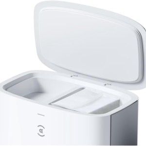 ECOVACS Estação de vácuo automática em branco para DEEBOT T10