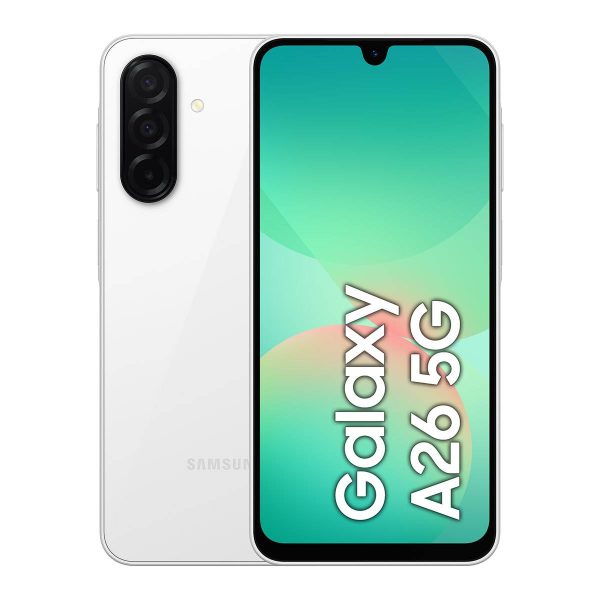 Samsung Galaxy A26 5G – 6.7" | 6GB RAM | 128GB | Dual SIM | Blanco