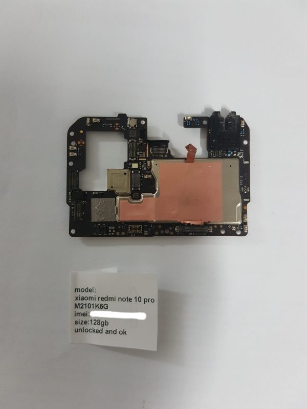 Motherboard Xiaomi Redmi Note 10 Pro (M2101K6G) – 128GB – Testada e Desbloqueada
