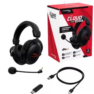 HyperX Cloud Core Wireless – Cable / Dongle con defecto / Para piezas / Con defecto funcional