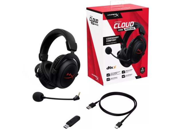 HyperX Cloud Core Wireless – Cable / Dongle con defecto / Para piezas / Con defecto funcional