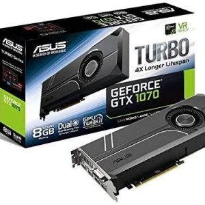 Tarjeta gráfica Asus GeForce GTX1070 Turbo 8 GB GDDR5 reacondicionada, grado C
