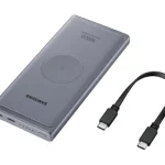 Batería externa Samsung EB-P1100 de 10 000 mAh, color plateado, reacondicionada, grado C